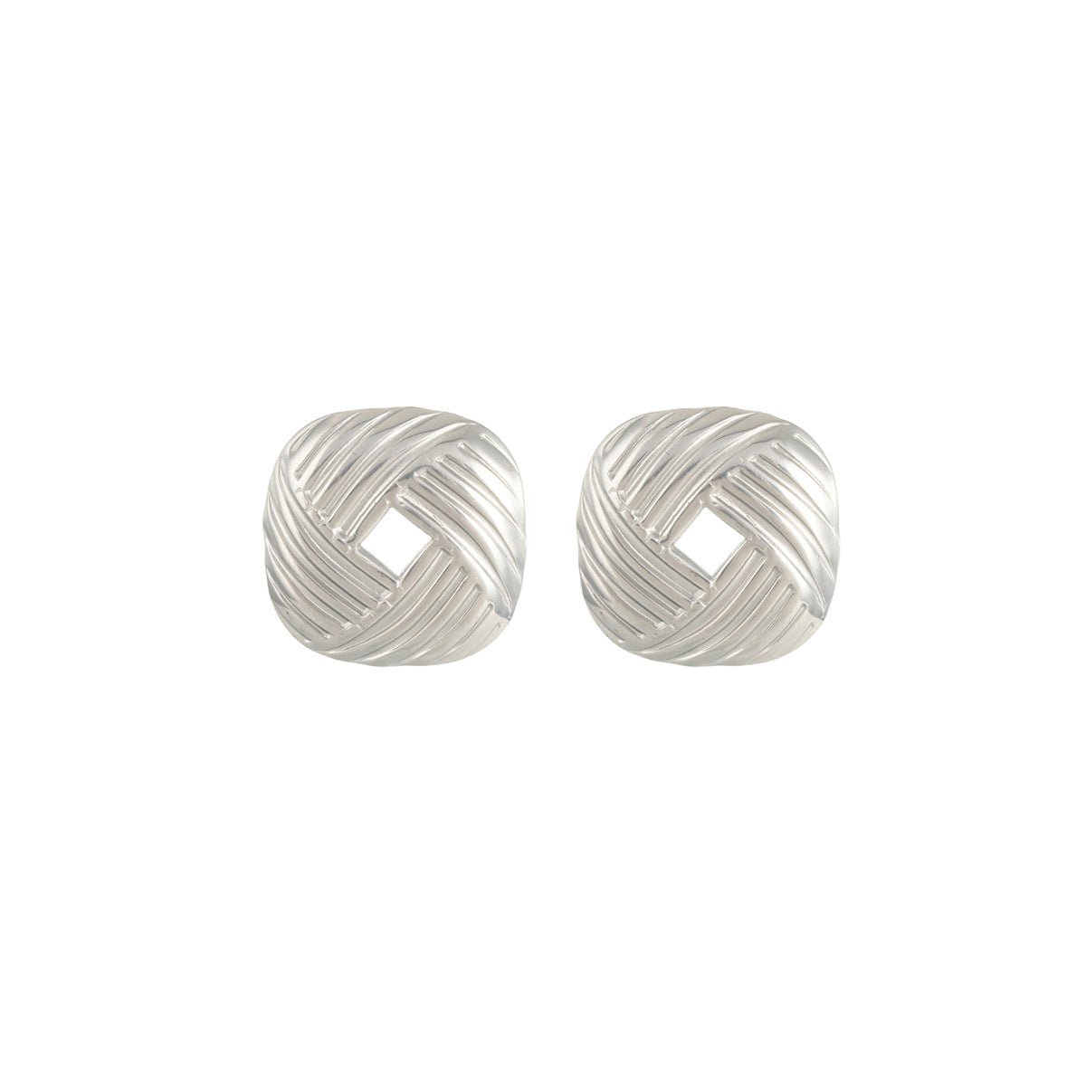 1 Pair New Vintage Luxury All - Match Women's Stud Earrings, Light Luxury Personality Trendy Exaggerated Geometric Earrings Jewelry - MU SHANG CO.