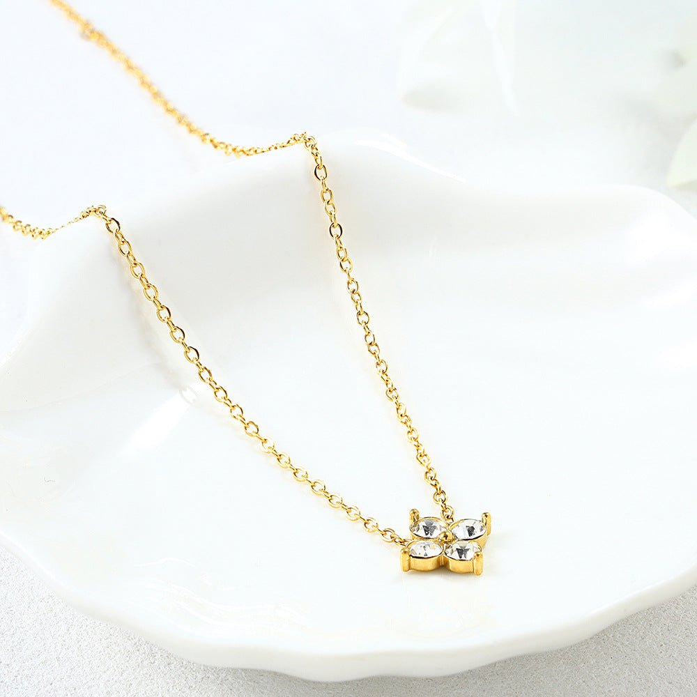 French Babys Breath Bracelet Necklace And Earrings Set - MU SHANG CO.