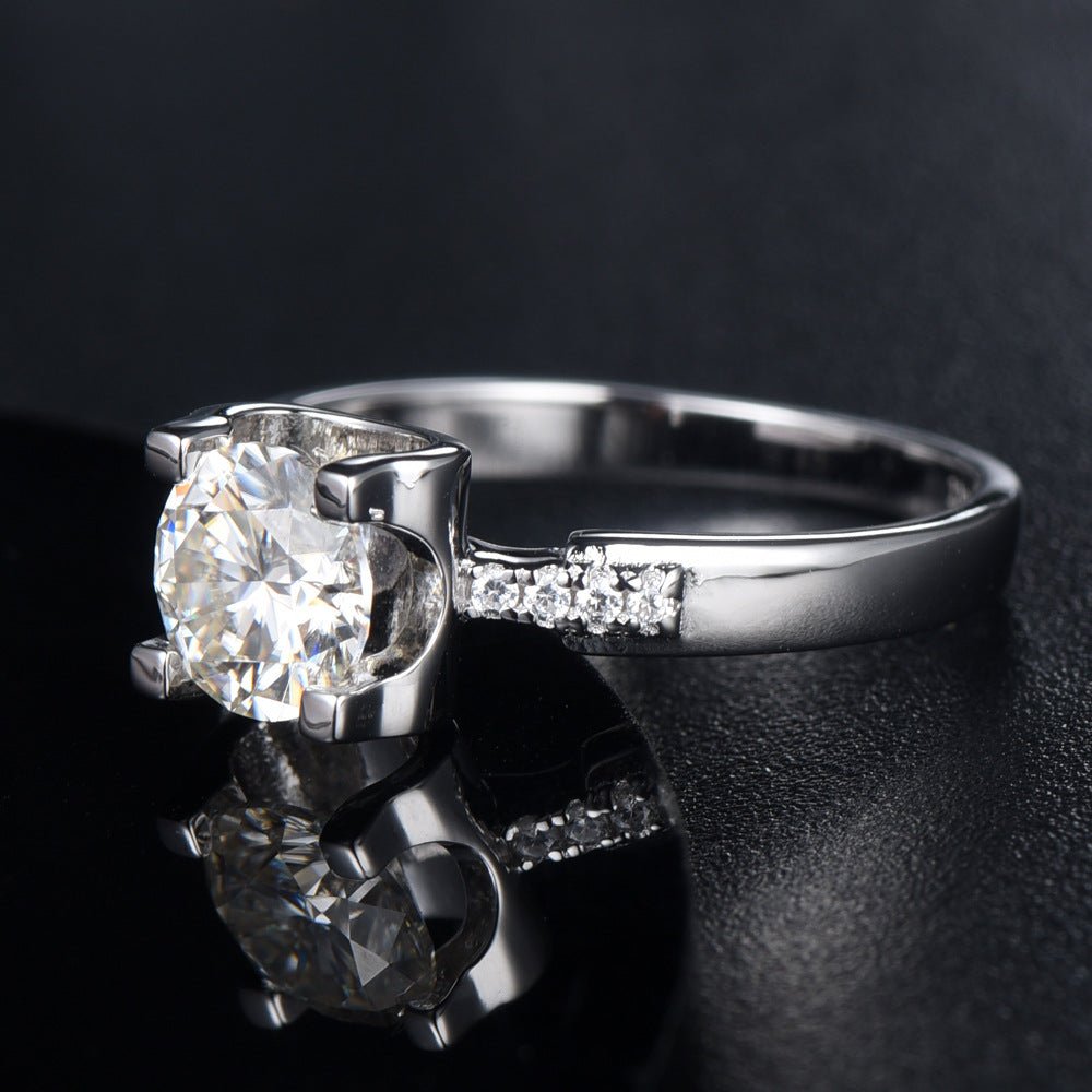 Women's Diamond Engagement Ring Classic Accessory - MU SHANG CO.