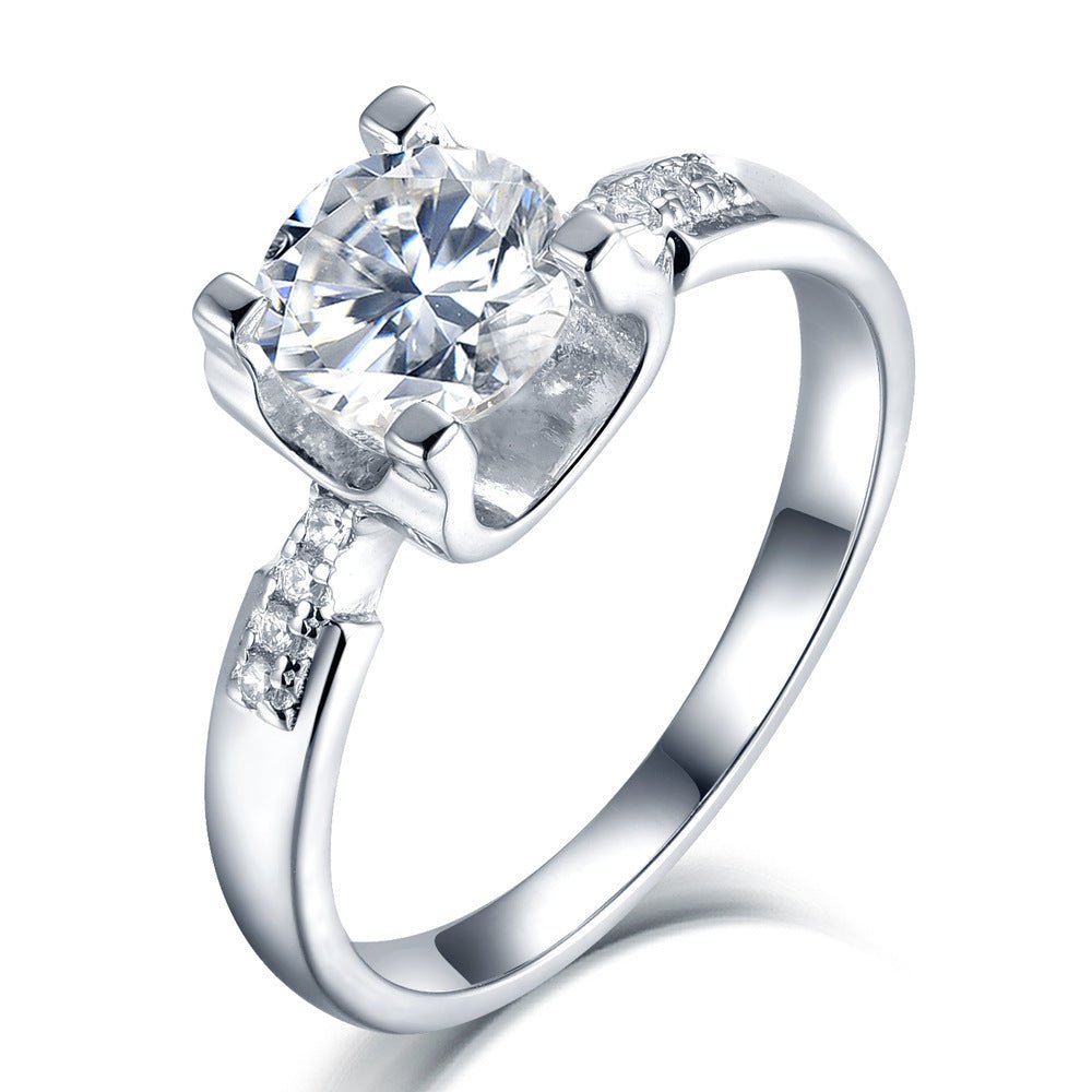 Women's Diamond Engagement Ring Classic Accessory - MU SHANG CO.